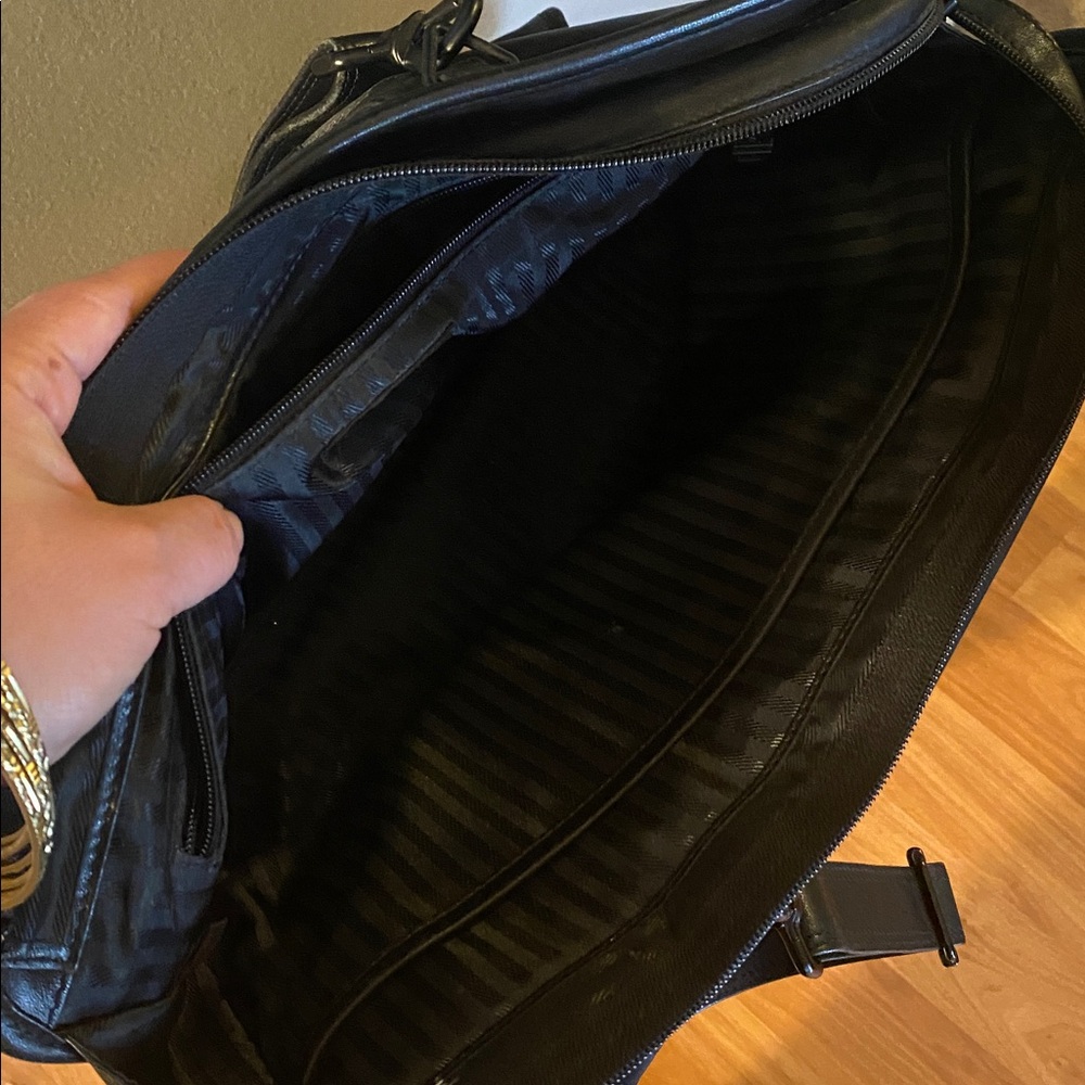 🖤🖤Tumi 9602D3 Genuine Black Leather 15" Slim Briefcase Laptop Bag🖤🖤😎 - Picture 12 of 13